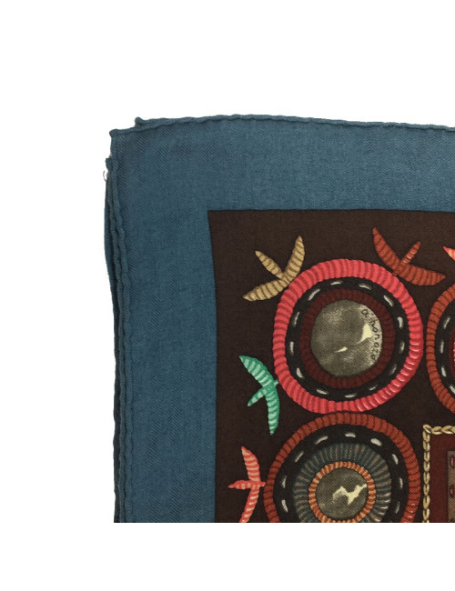 HERMES shawl Coupons Indiens in cashmere and silk