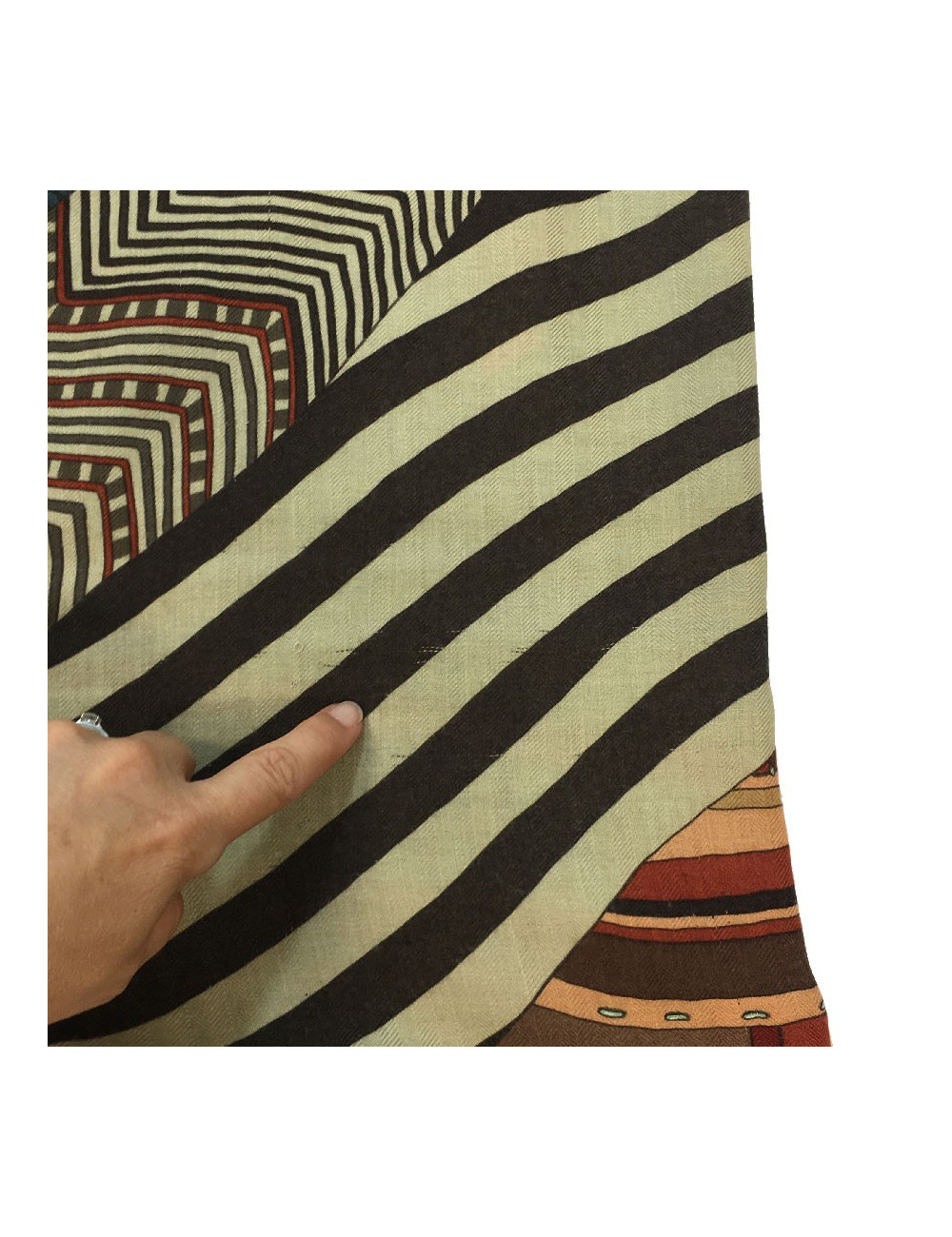 HERMES shawl Coupons Indiens in cashmere and silk