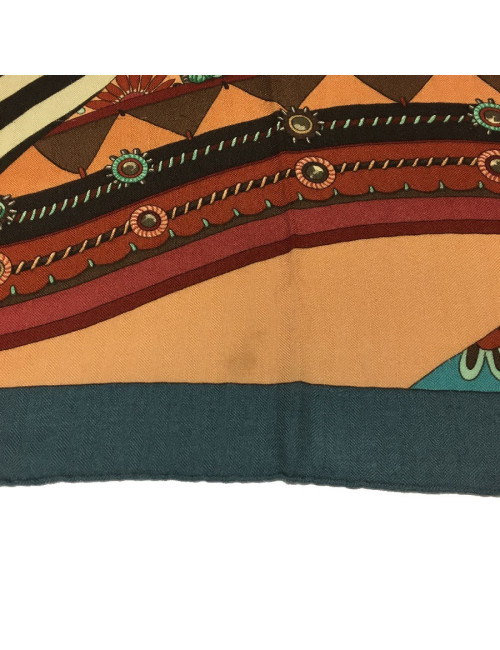 HERMES shawl Coupons Indiens in cashmere and silk