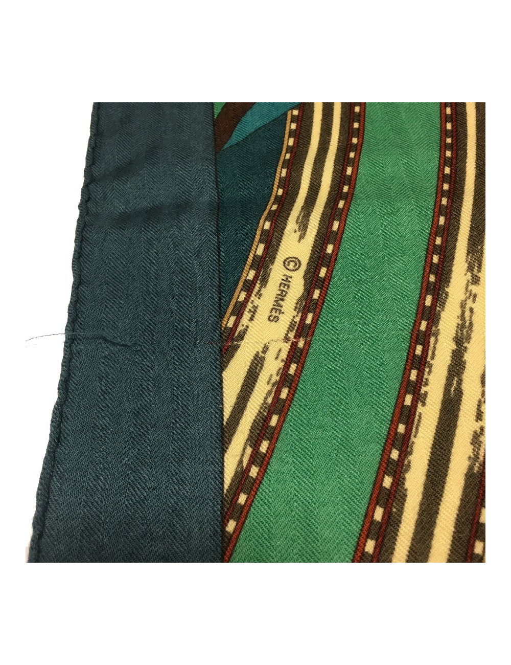 HERMES shawl Coupons Indiens in cashmere and silk