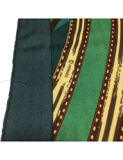 HERMES shawl Coupons Indiens in cashmere and silk