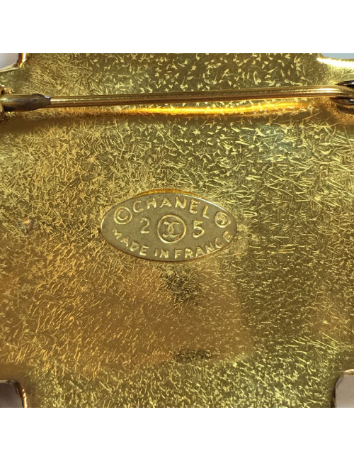 Broche CHANEL Couture pâte de verre