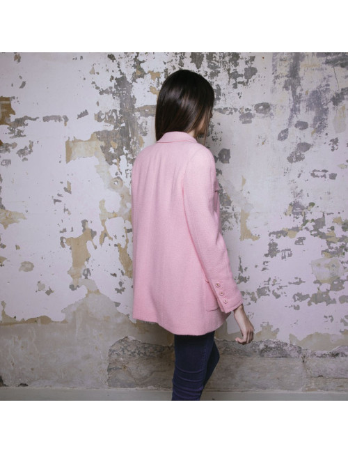 Veste T 38 CHANEL tweed rose
