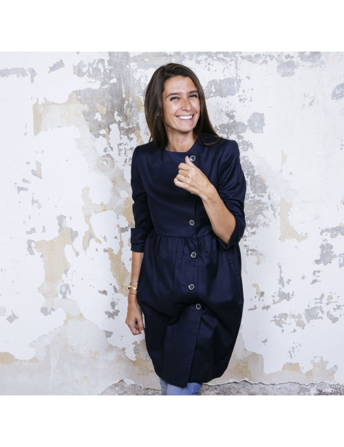 Robe manteau STELLA MC CARTNEY T40 bleu marine