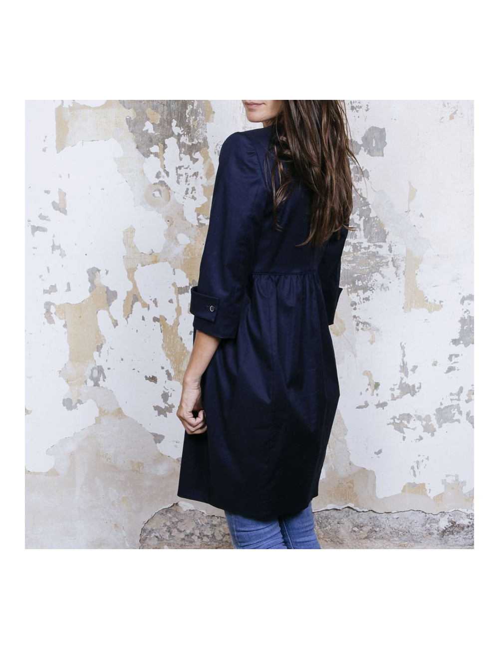 Robe manteau STELLA MC CARTNEY T40 bleu marine