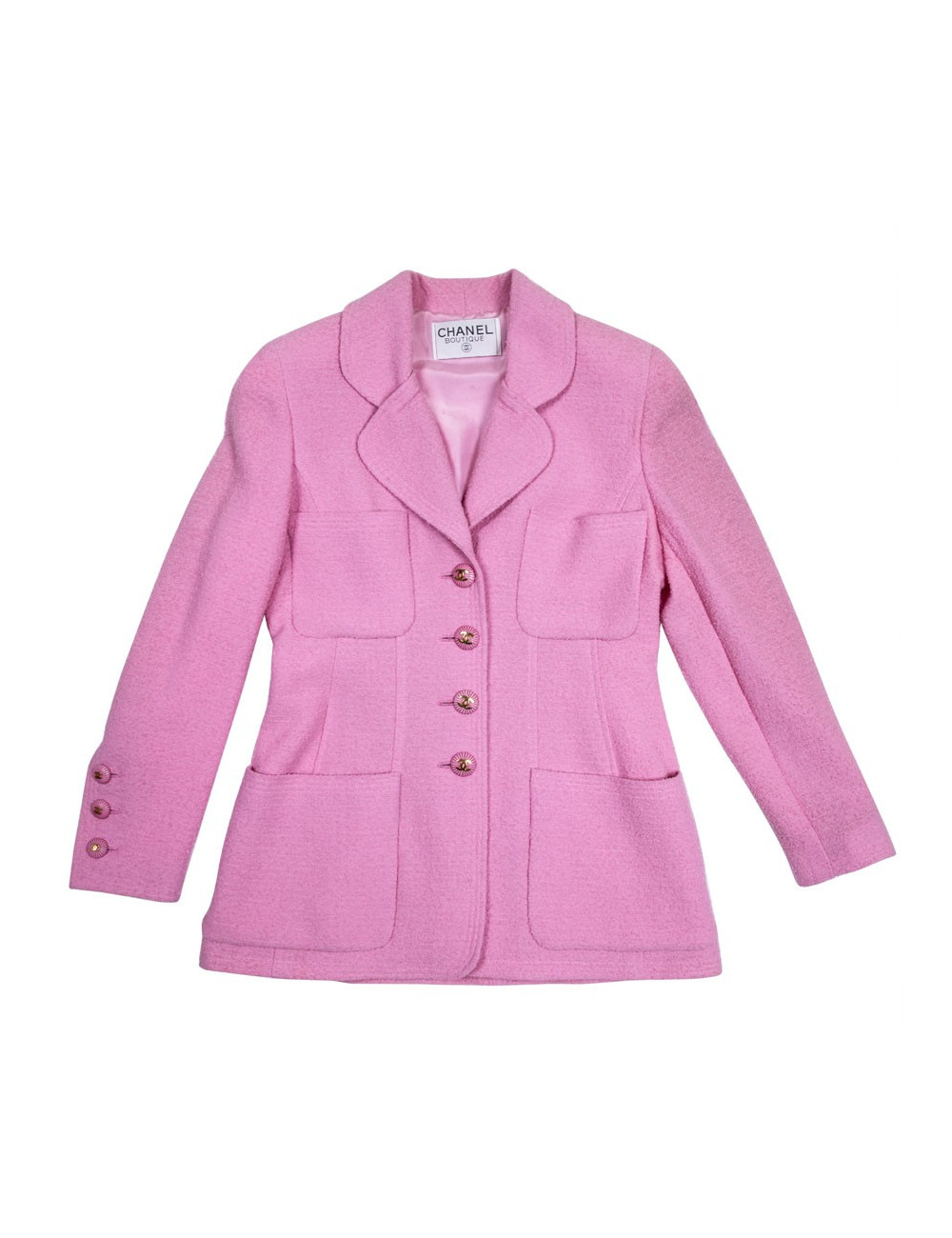 Veste CHANEL tweed rose 
