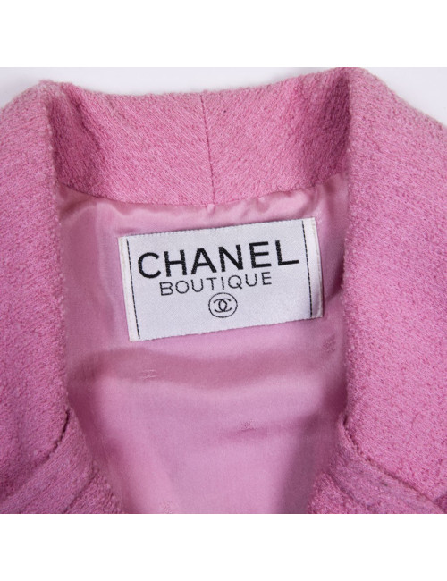 Veste CHANEL tweed rose 