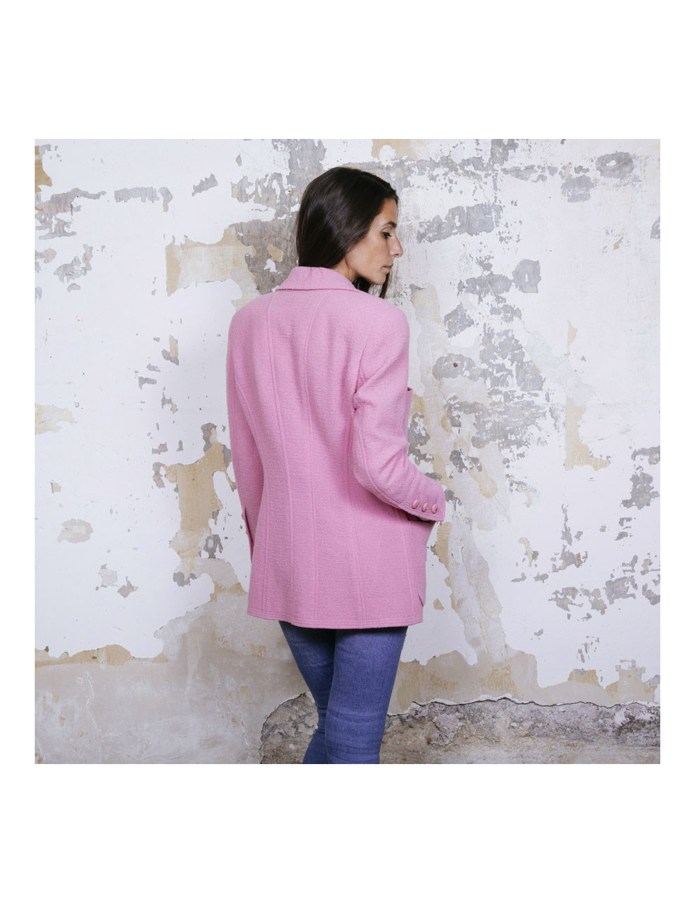 Veste CHANEL tweed rose 