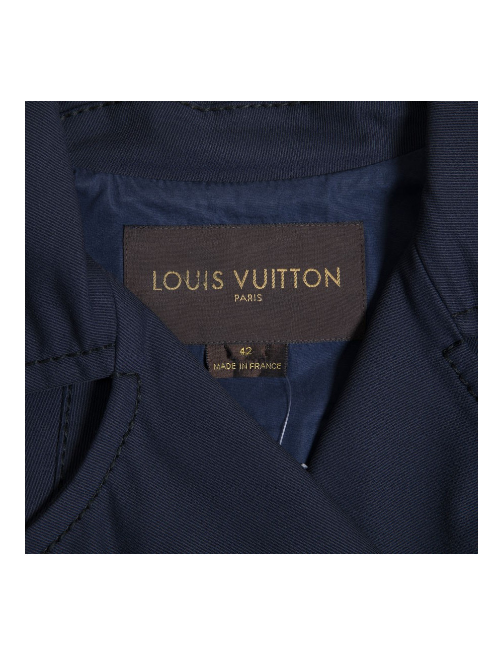 Blouson LOUIS VUITTON T42  manches courtes bleu 