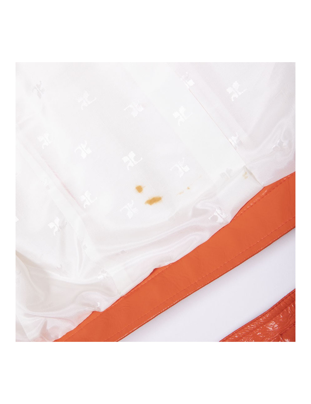 Ensemble bouson et jupe COURREGES orange 