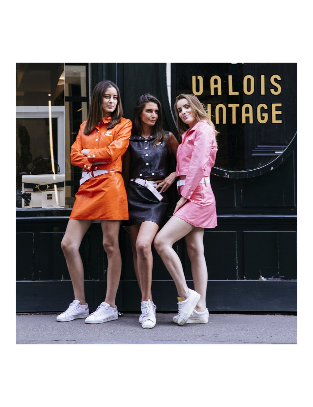 Ensemble bouson et jupe COURREGES orange 