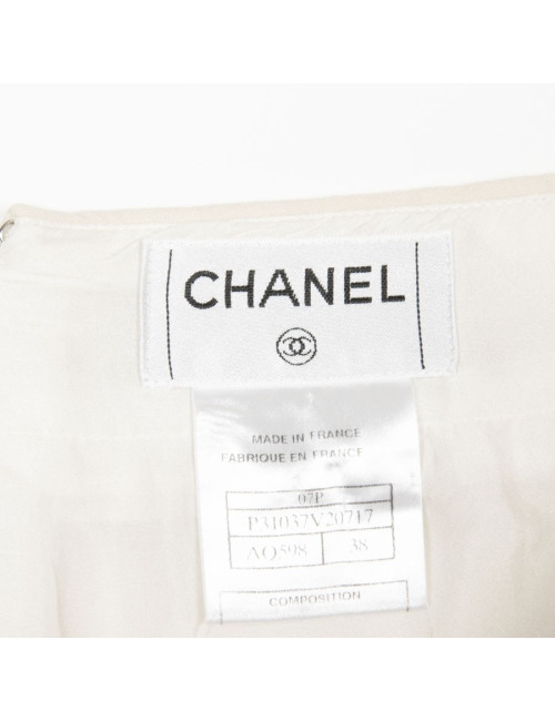 Jupe CHANEL t 38 en laine beige