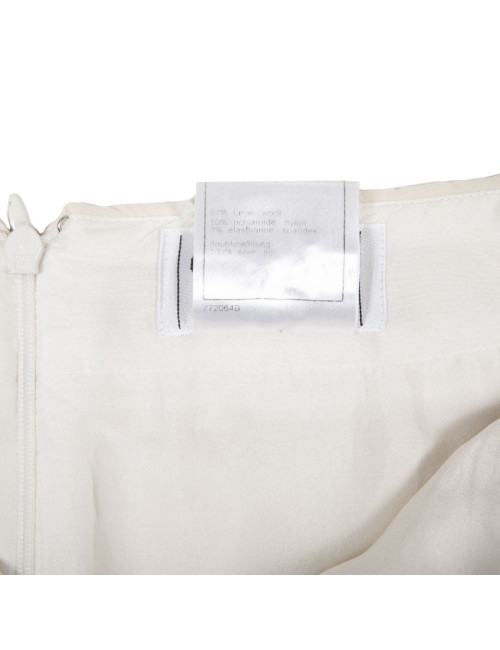 Jupe CHANEL t 38 en laine beige
