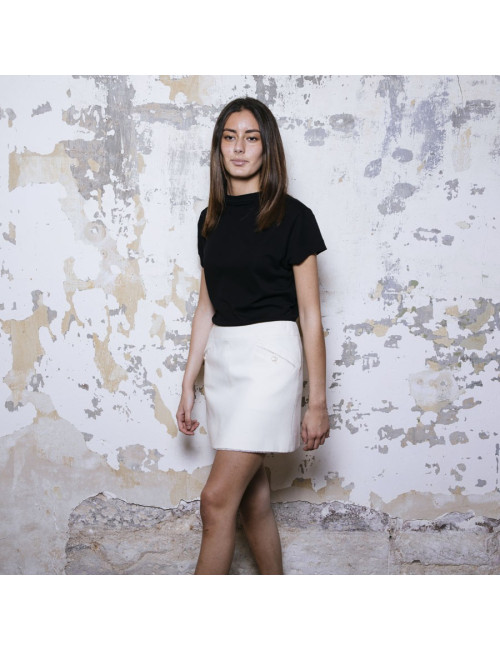 Jupe CHANEL t 38 en laine beige