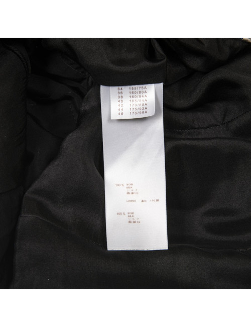 Robe LOUIS VUITTON T38 en soie imprimée bleue et blanche