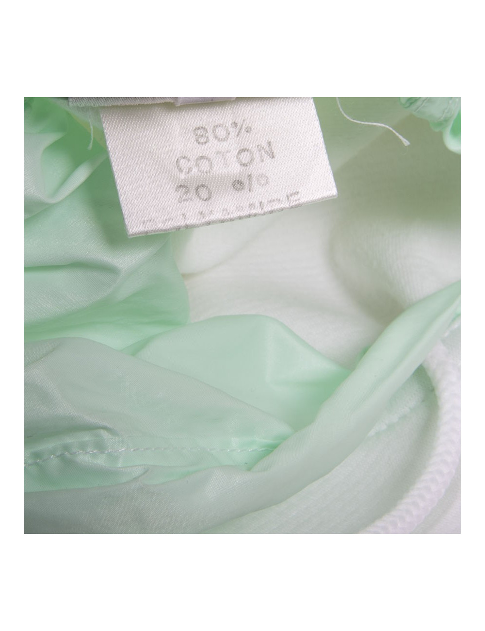 Robe sweat COURREGES blanche et capuche verte
