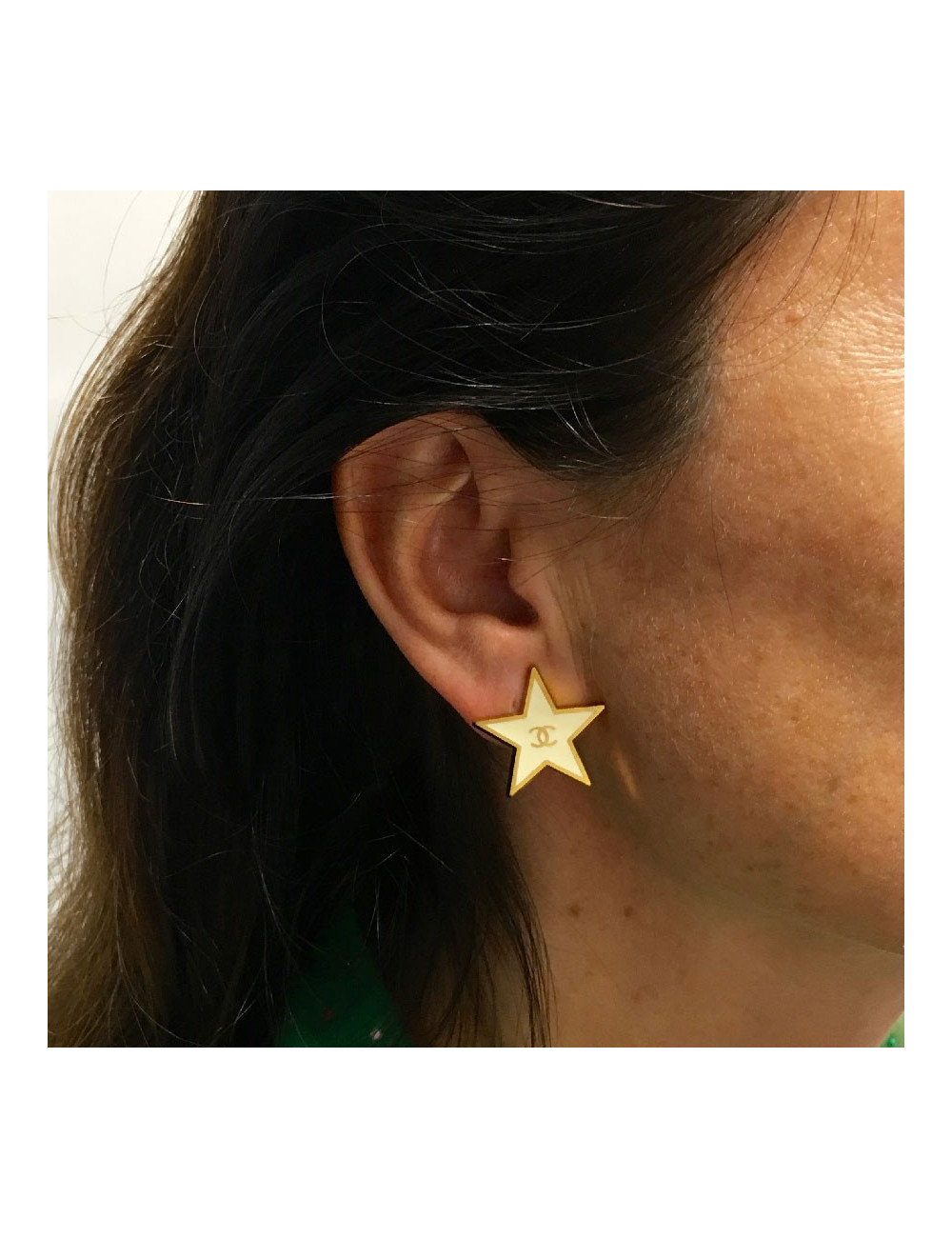 Boucles d'oreille CHANEL étoiles 
