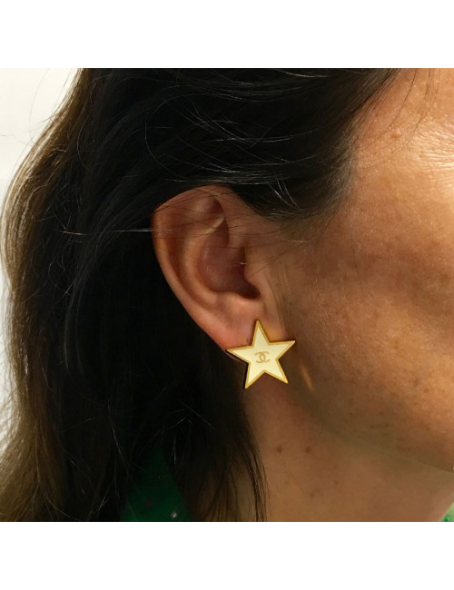 Boucles d'oreille CHANEL étoiles 