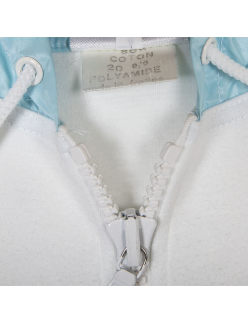 Robe sweat COURREGES capuche BLEUE