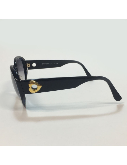 Lunettes de soleil YSL SAINT LAURENT Vintage en plexi bleu