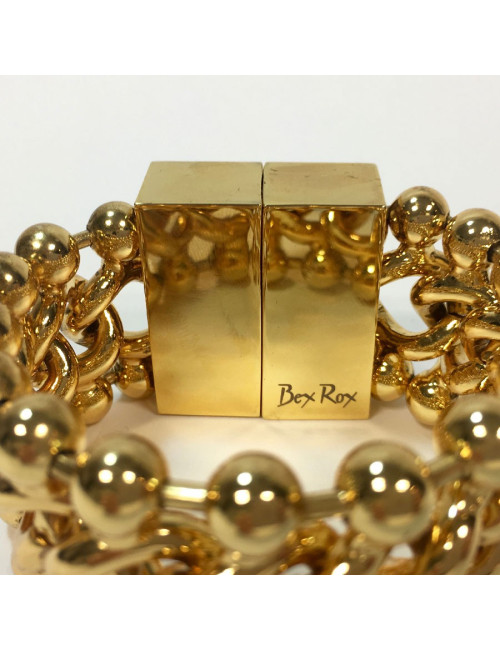 Bracelet BEXROX en métal doré