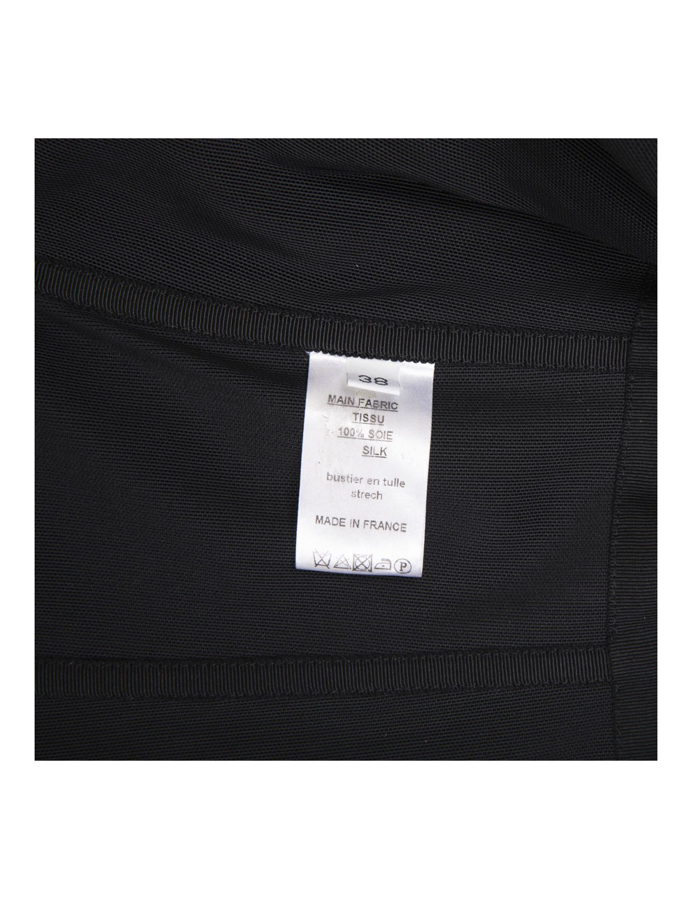 BALMAIN black sequins long dress size 38FR