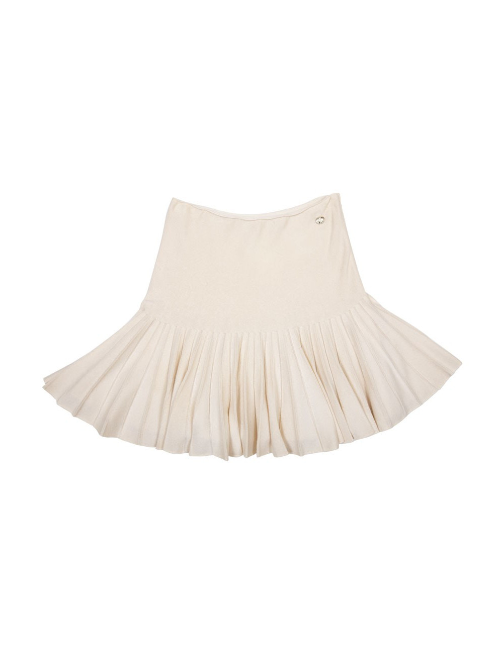 Jupe t 34 CHANEL laine et cachemire écrue