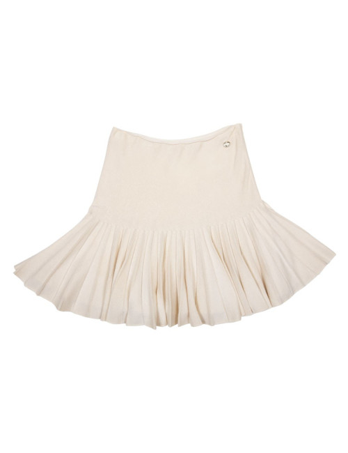 Jupe t 34 CHANEL laine et cachemire écrue