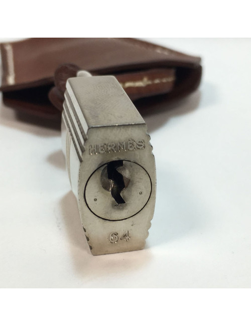 Cadenas HERMES en cuir veau barénia