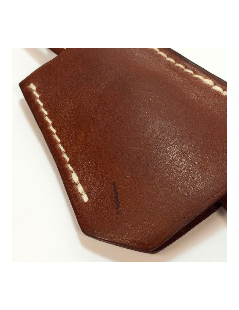 Collier cadenas HERMES cuir veau barénia