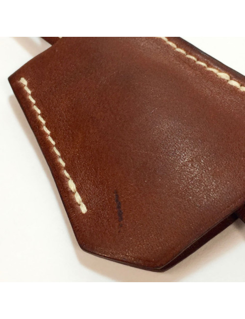 Cadenas HERMES en cuir veau barénia