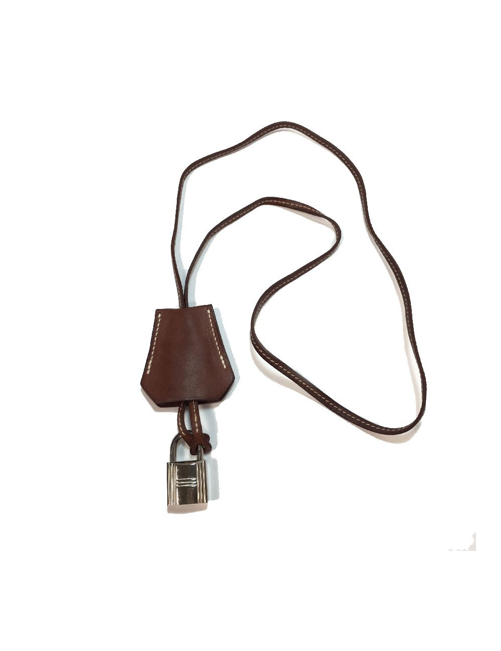 Cadenas HERMES en cuir veau barénia