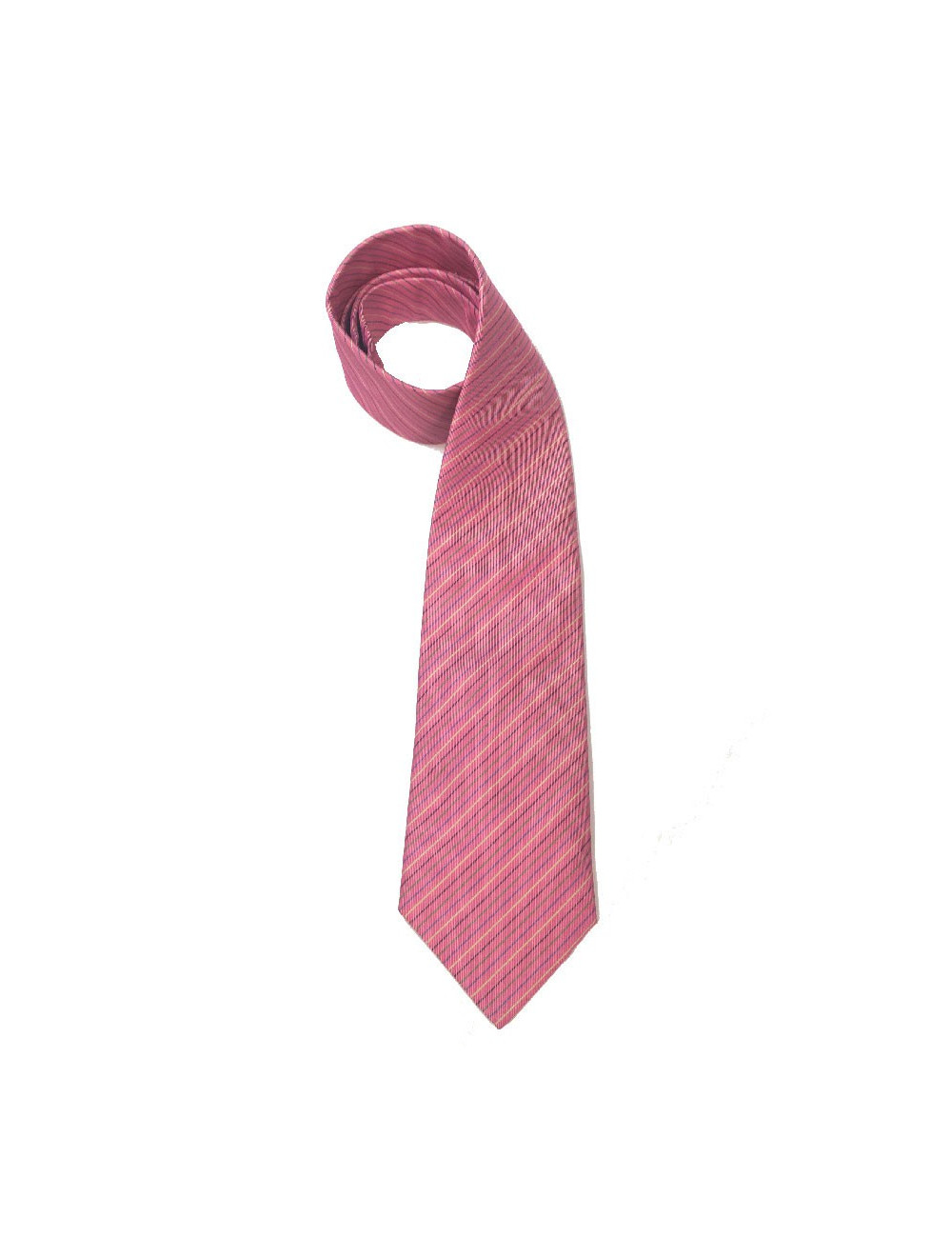 Cravate HERMES soie rose