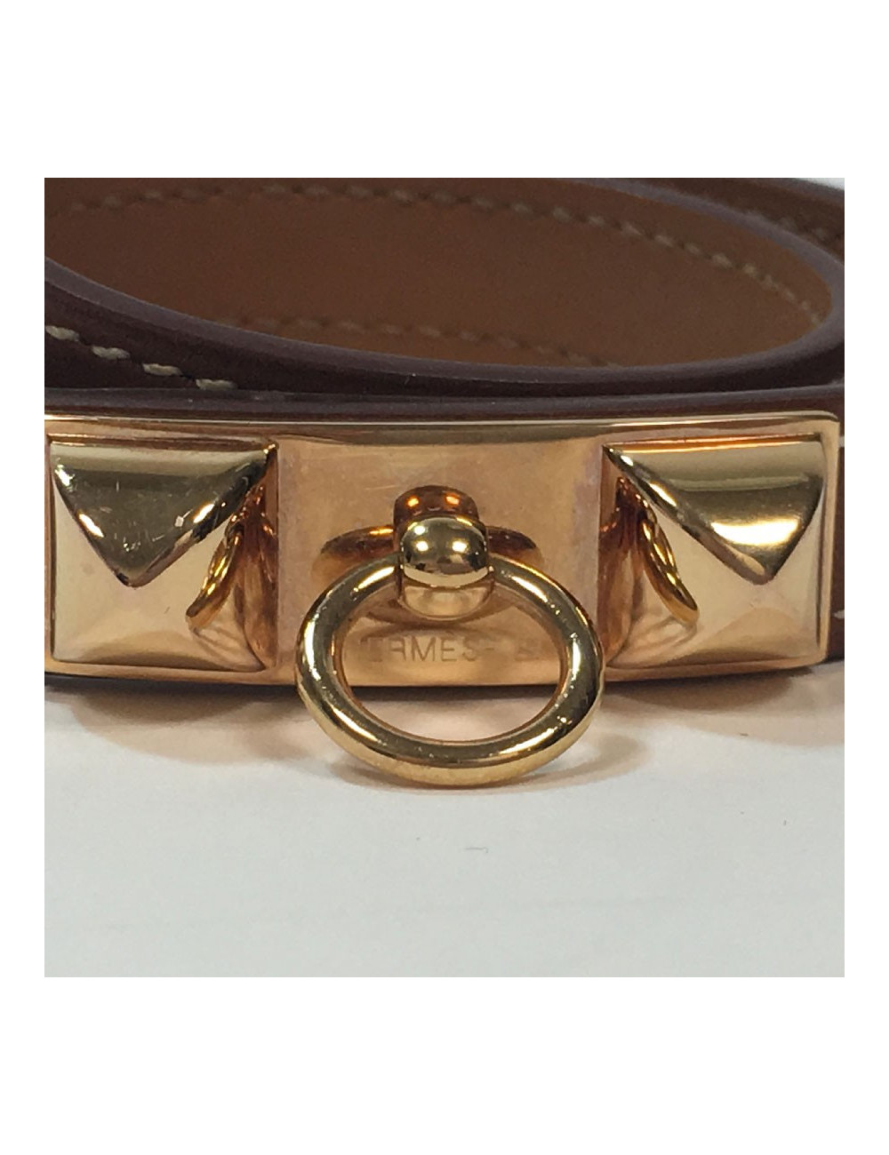 Bracelet CDC Collier de chien en cuir swift