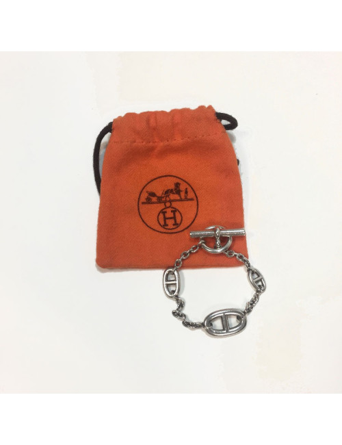 Bracelet HERMES Farandole chaîne d'ancre en argent