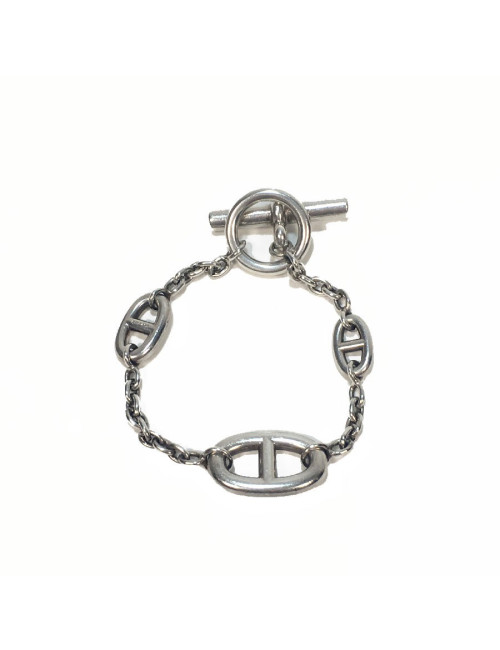 Bracelet HERMES Farandole chaîne d'ancre en argent