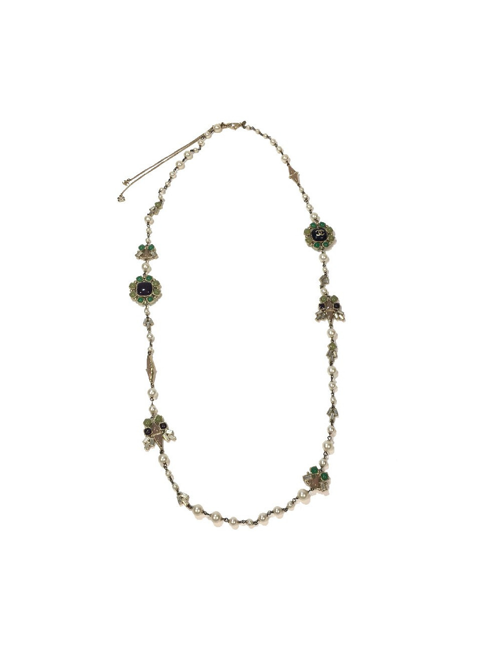 Sautoir CHANEL perles nacrés couture 