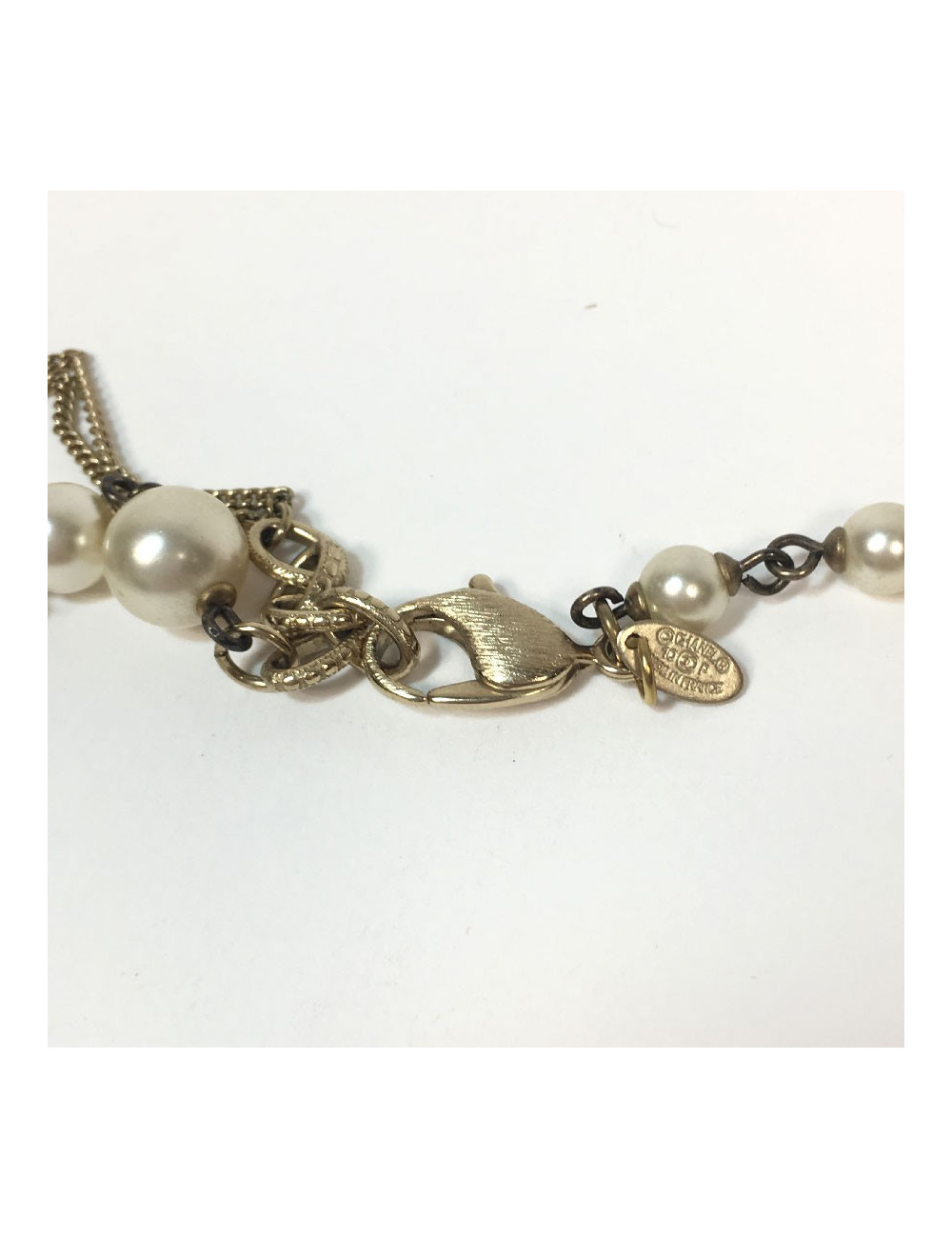 Sautoir CHANEL perles nacrés couture 