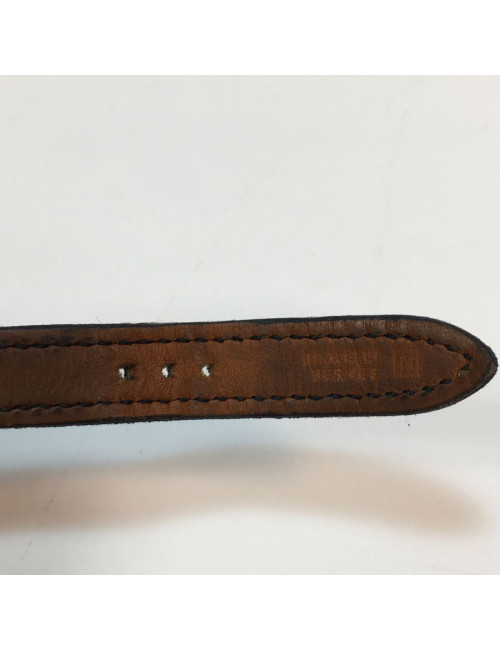 Montre HERMES bracelet double cuir noir