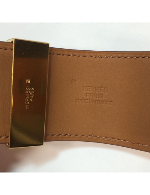 Manchette médor CDC HERMES en veau couleur sanguine