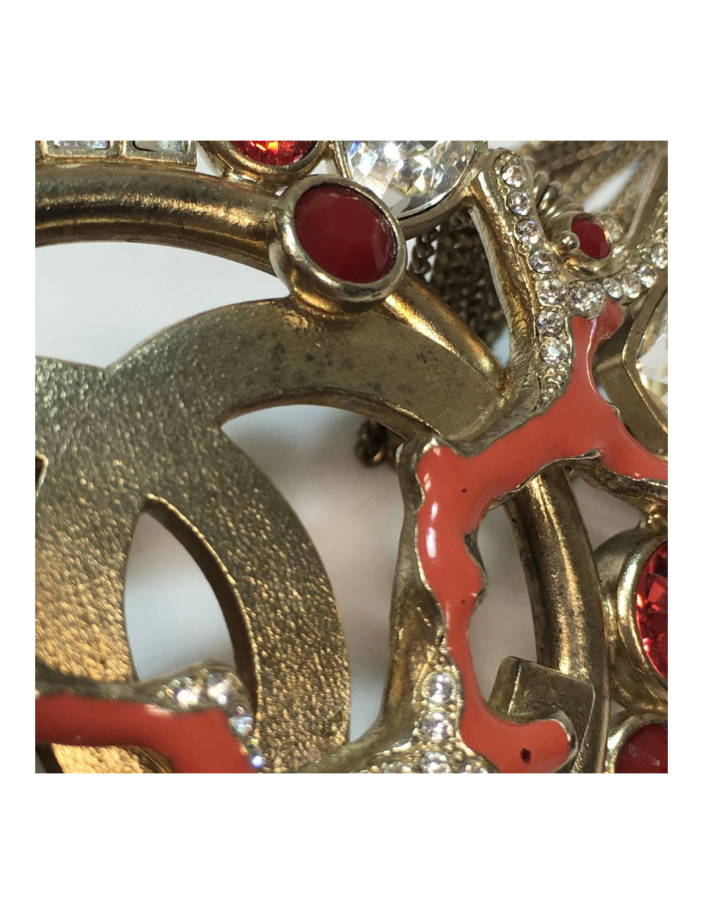 CHANEL chains and coral necklace