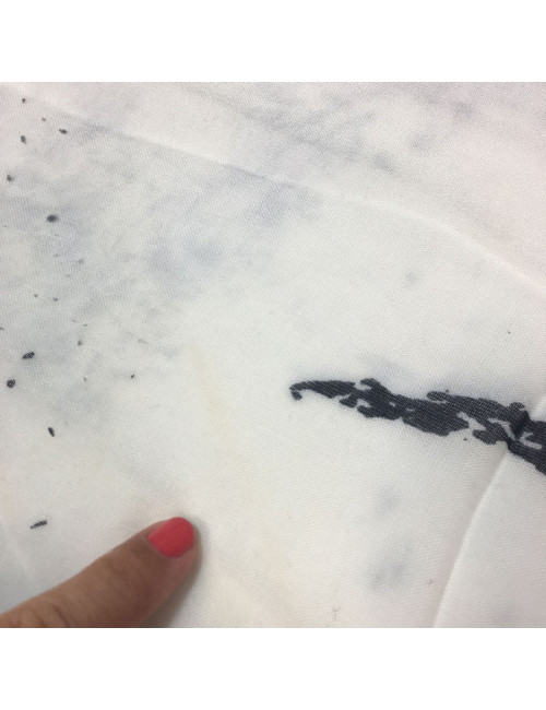 Foulard KARL LAGERFELD noir et blanc