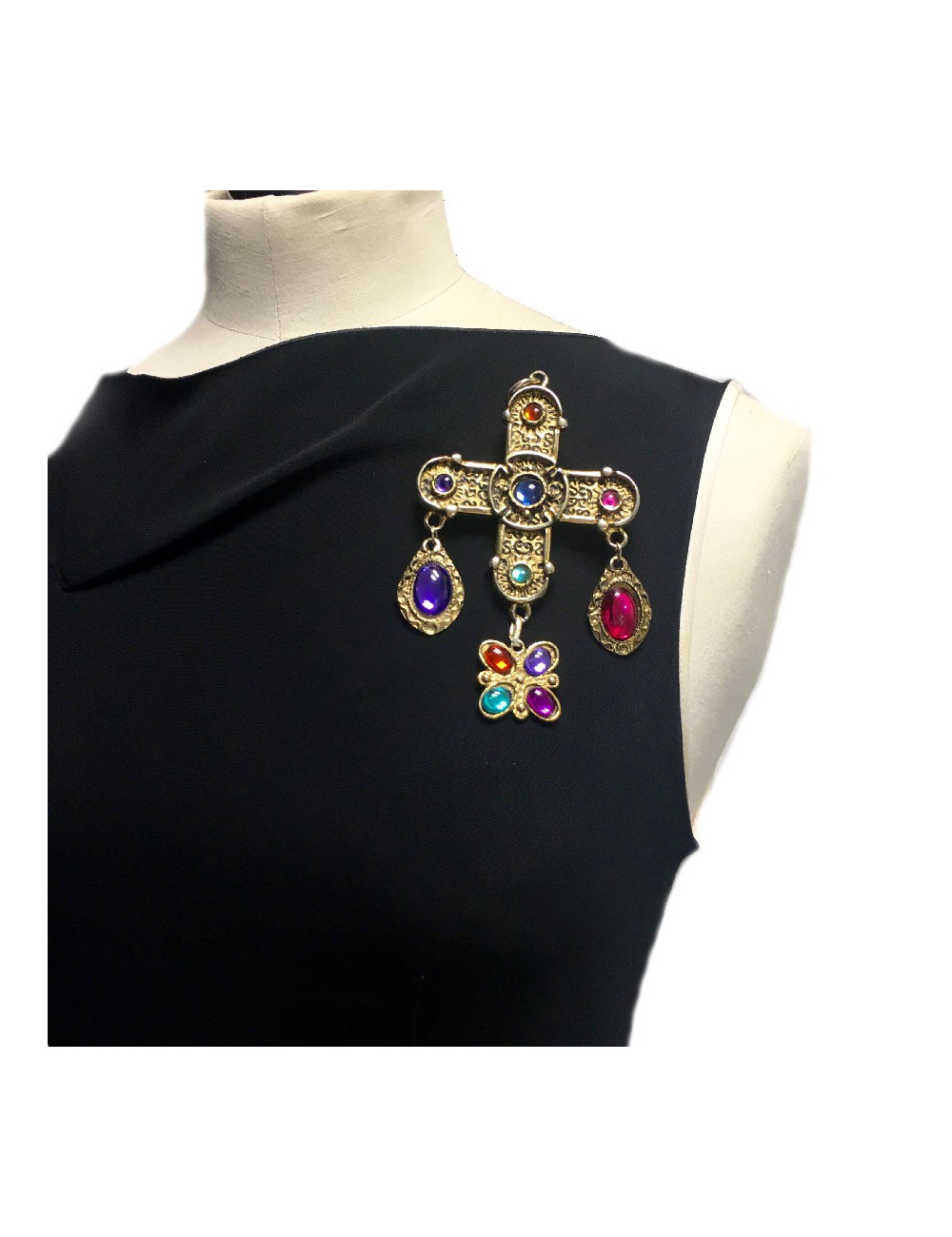 Broche pendentif Croix sans marque 