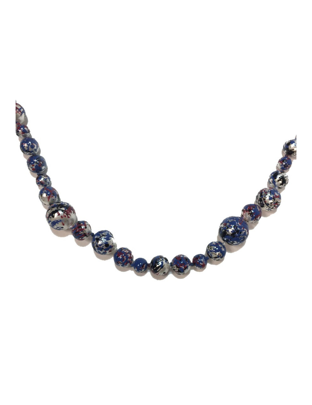 Bijou de tête CHANEL perles nacrées peintes