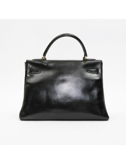  Kelly 32 HERMES Vintage box noir