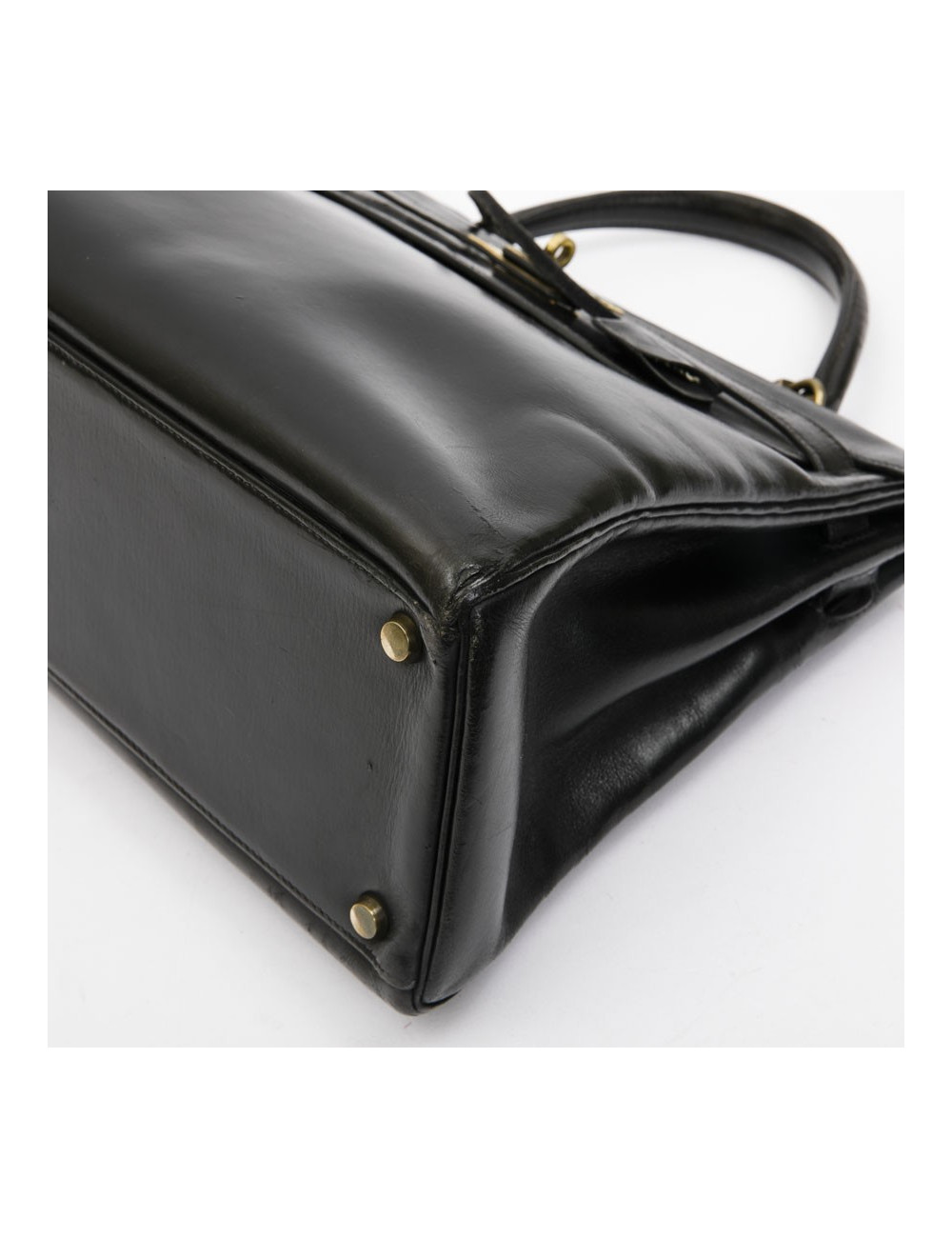  Kelly 32 HERMES Vintage box noir