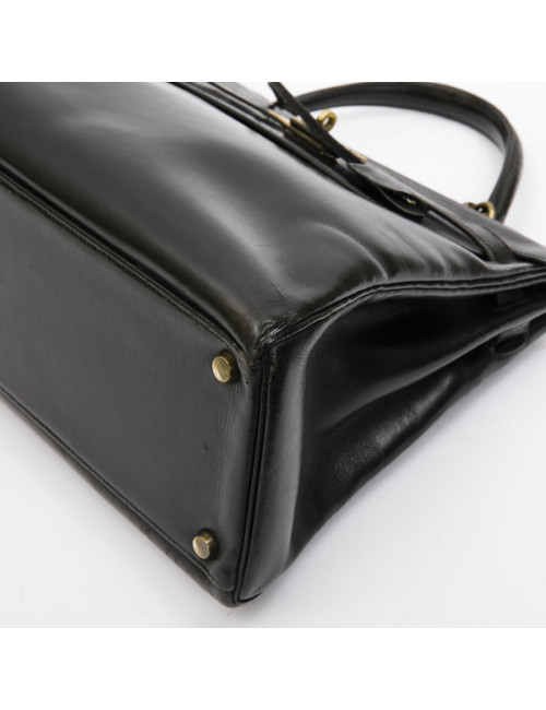  Kelly 32 HERMES Vintage box noir