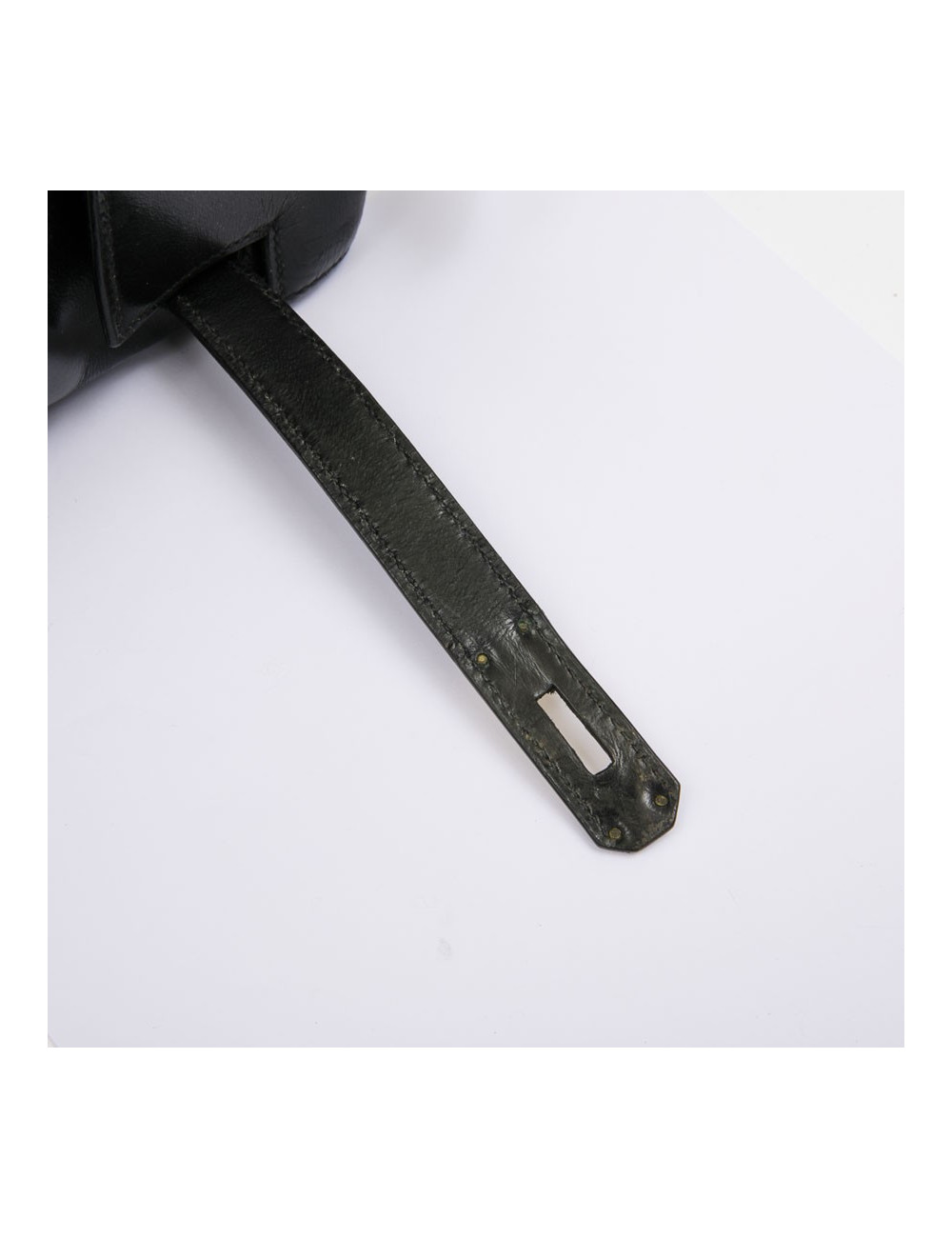  Kelly 32 HERMES Vintage box noir