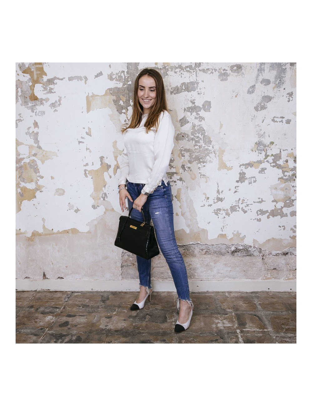  Kelly 32 HERMES Vintage box noir