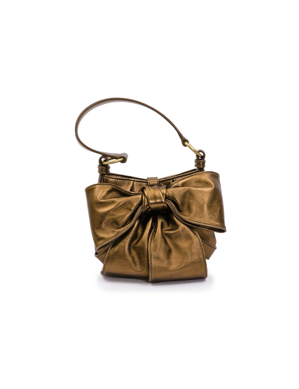 Sac "Bow" YSL SAINT LAURENT en cuir cuiviré 